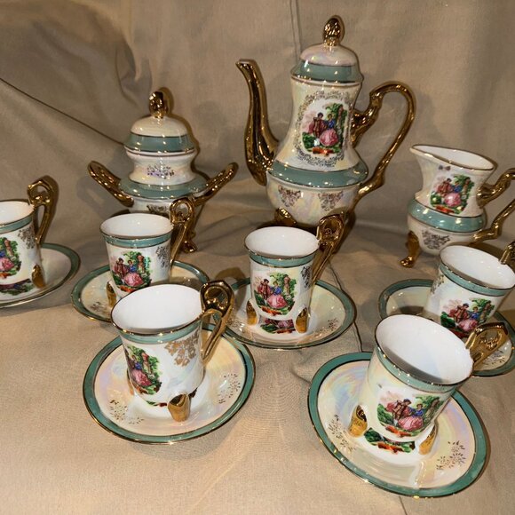 Vintage coffee or tea set by Imperial Czech China Set - Picture 1 of 1